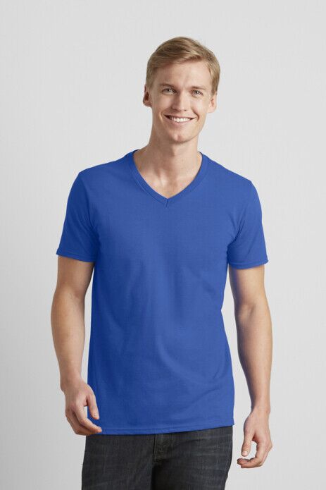 t-shirt uomo collo V a manica corta