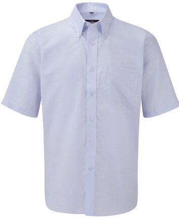 Camicia uomo Oxford a manica corta, blue