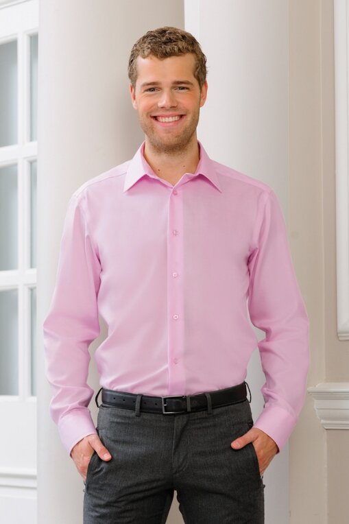Camicia uomo cotone micro twill Camicia uomo no stiro